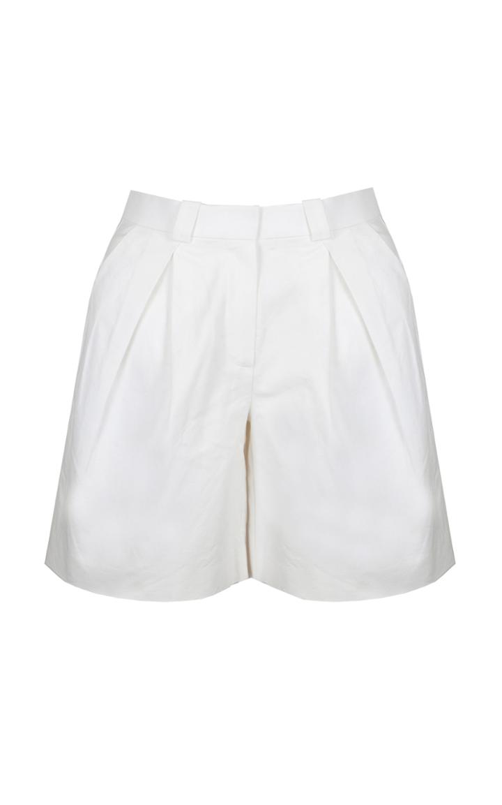 Moda Operandi Piece Of White Canna High-rise Shorts