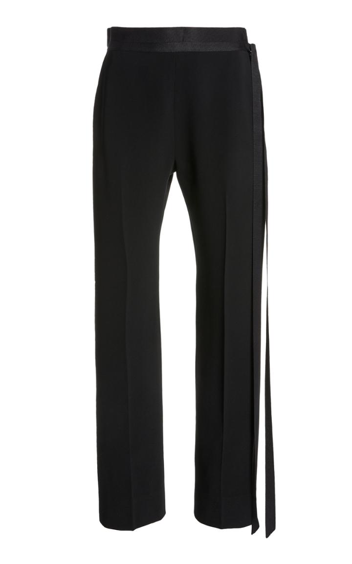 Moda Operandi Unttld Adam Belted Crepe High-rise Cigarette Trousers