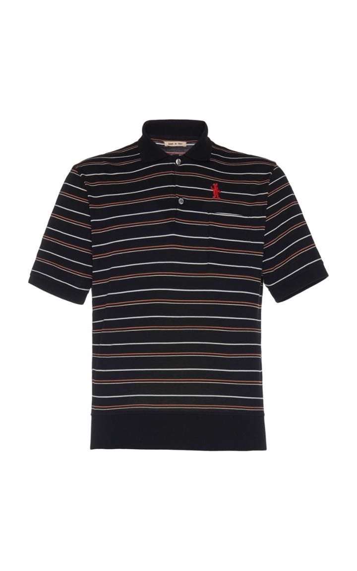 Marni Striped Logo Polo Shirt