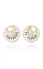Carol Kauffmann Medium Twisted Trapeze Earrings