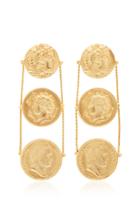 Oscar De La Renta Gold-plated Brass Earrings