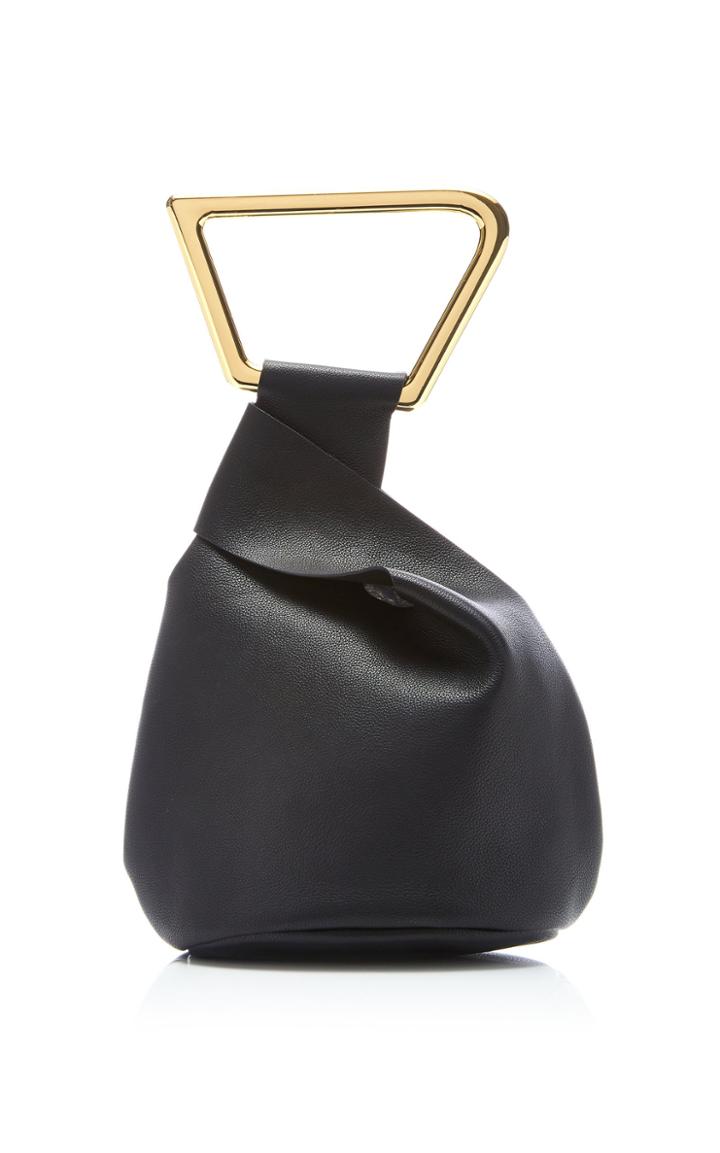 Cult Gaia Astrea Metal-handled Leather Tote