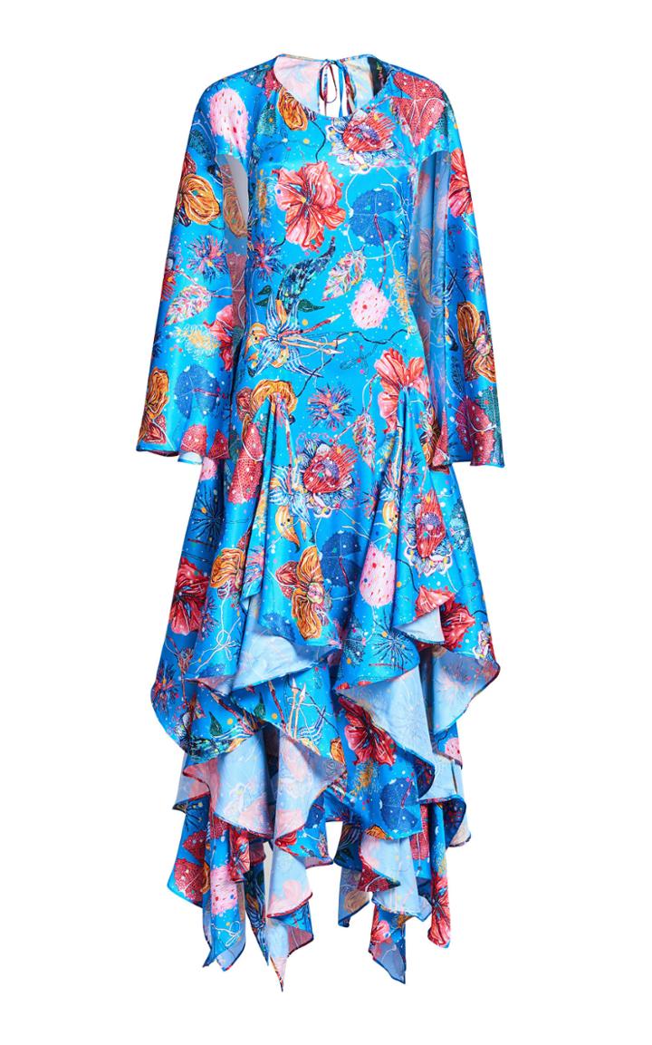 Romance Was Born Feed My Flowers Cape Dress