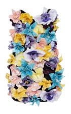 Attico 3d Embroidered Strapless Mini Dress