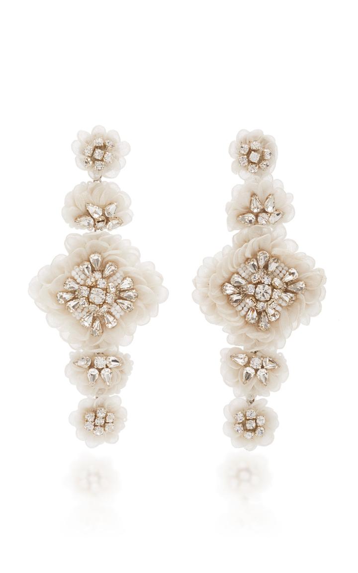 Mignonne Gavigan Mila Lux Organza Beaded And Stone Earrings