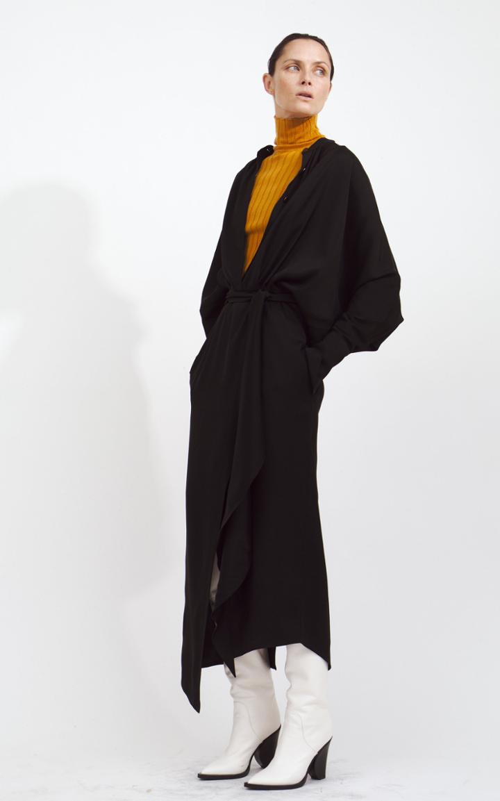 Petar Petrov Maxi Shirt Dress With Soft-tying Belt