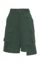 Moda Operandi Monse Knee-length Cotton-blend Shorts Size: 4