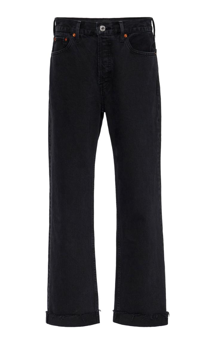 Re/done Rigid High Rise Straight-leg Jeans Size: 25