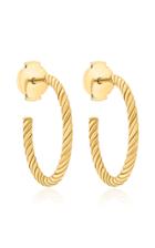 Mks Jewellery Keepsakes Alyada 18k Yellow Gold Hoop Earrings