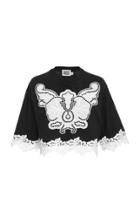 Fausto Puglisi Cropped Lace T-shirt