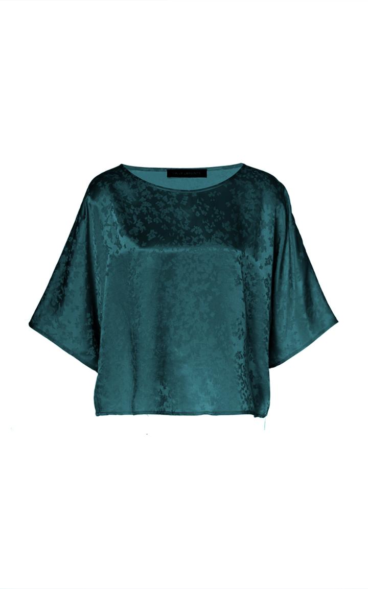 Sally Lapointe Oversized Floral-jacquard Top