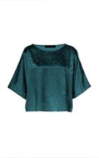 Sally Lapointe Oversized Floral-jacquard Top