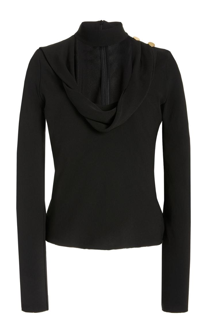 Moda Operandi Nanushka Grace Draped Crepe Top