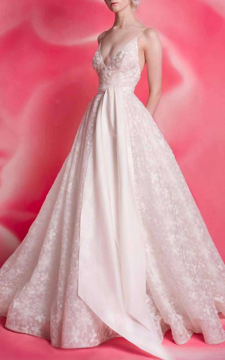 Isabelle Armstrong Taylor Plunge Ballgown