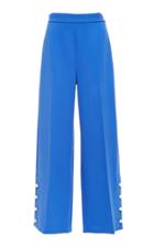 Lela Rose Crop Pant With Pearl Buttons