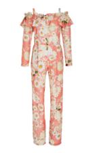 Isolda Praia Do Espelho Ruffle Jumpsuit