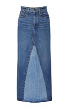 Khaite Magdalena Denim Maxi Skirt