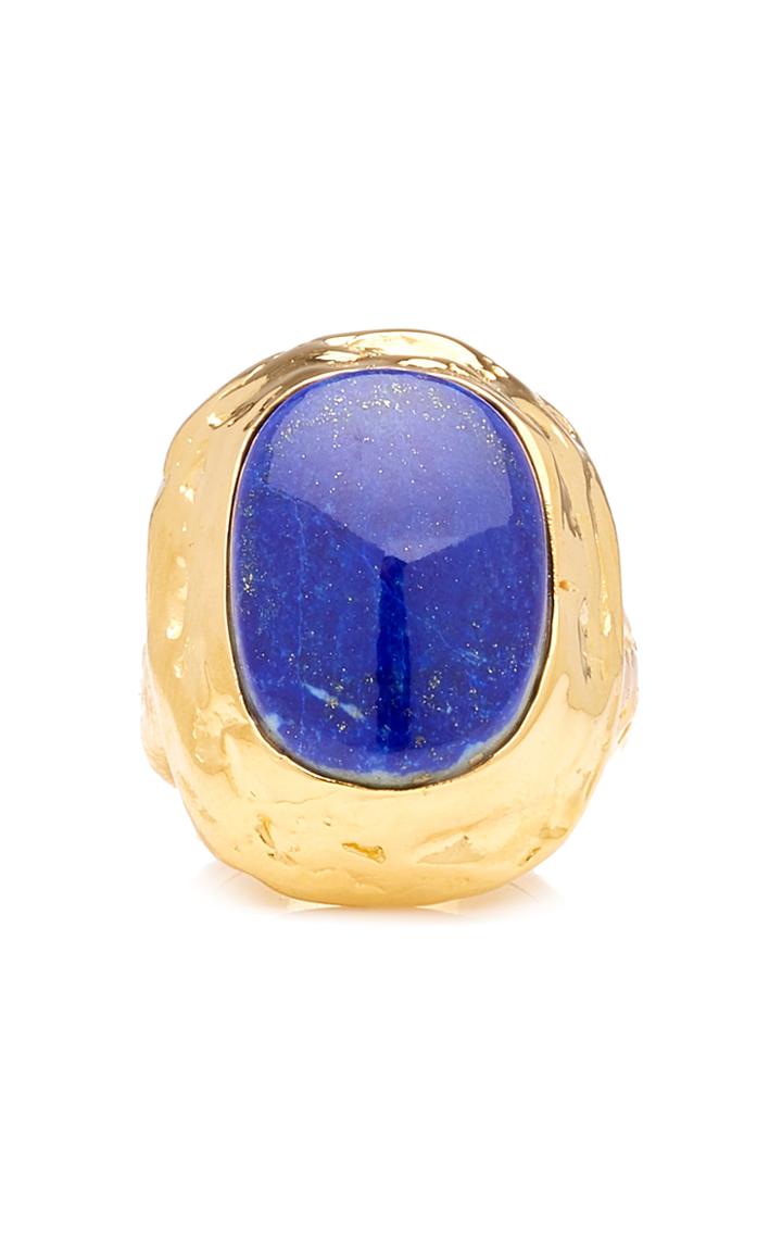 Sophie Buhai 1930 18k Gold Vermeil Lapis Ring