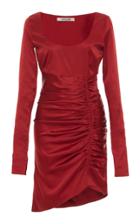 Roberto Cavalli Silk Long Sleeve Mini Dress