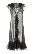 Moda Operandi Valentino Ruffled Silk Dress