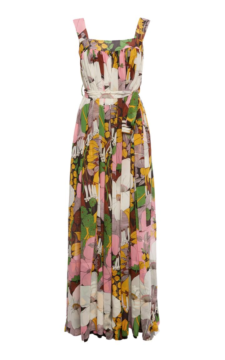 La Doublej Mimosa Floral Midi Dress