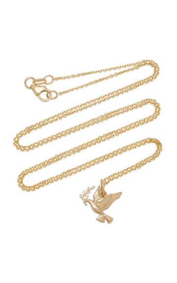 With Love Darling Peace 14k Gold Necklace