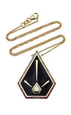 Ele Karela One-of-a-kind Blaze Pyramid Pendant