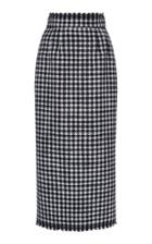 Dolce & Gabbana Checked Tweed Midi Skirt