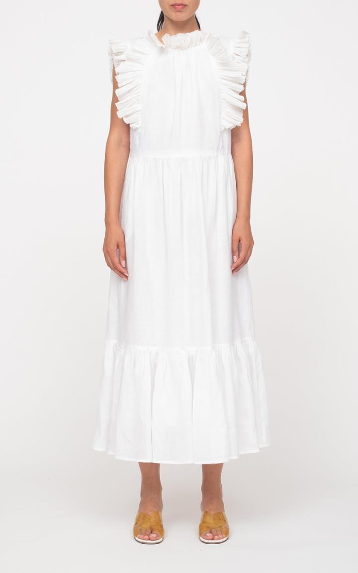 Moda Operandi Sea Bailey Broomstick Woven Maxi Dress