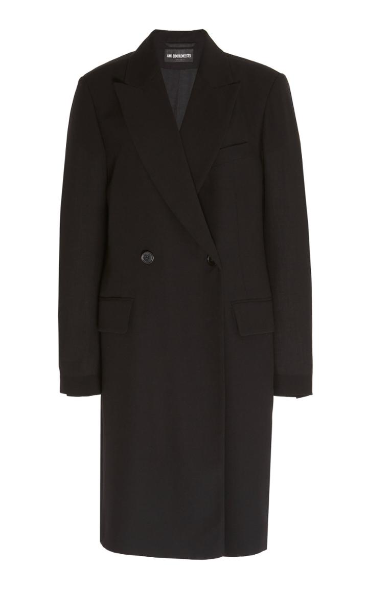 Ann Demeulemeester Virgin Wool Long Coat