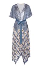 Temperley London Akiko Sequin Embroidered Chiffon Dress Size: 14