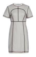 Off-white C/o Virgil Abloh Tulle-overlay Seamed Mini Dress