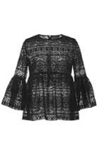 Kalmanovich Bell Sleeve Lace Top