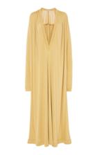 Agnona Fluid Jersey Plunging V-neck Dress