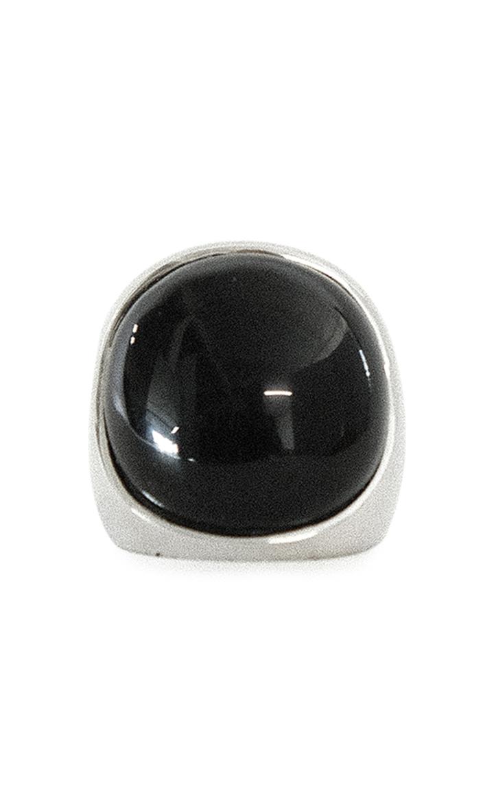 Moda Operandi Peter Do Stone Dome Silver-tone Ring
