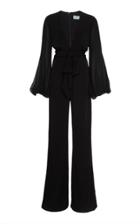 Silvia Tcherassi Tie-front Faith Crepe Jumpsuit