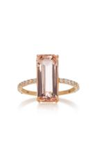 Yi Collection 18k Gold Morganite Deco Ring