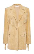 Re/done Fringe-detail Suede Jacket