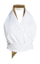 Moda Operandi By Any Other Name Gathered Cotton Wrap Top