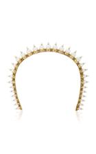 Erickson Beamon My One And Only 24k Gold-plated Crystal And Pearl Headband