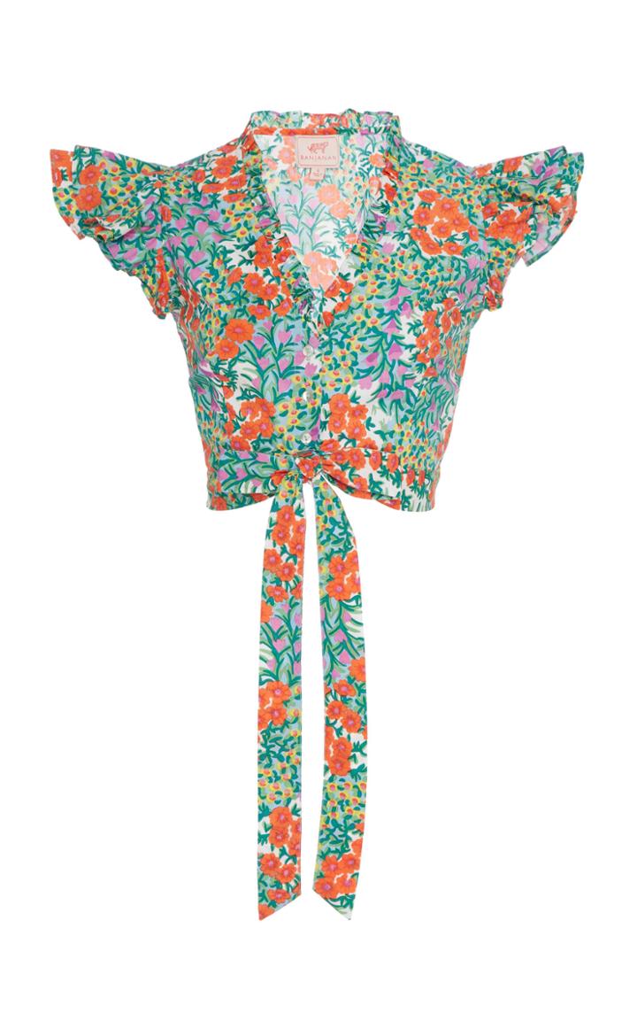 Moda Operandi Banjanan Cropped Cotton Pearl Top Size: Xs