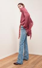 Moda Operandi Alanui Stone Wash Studded Denim Straight-leg Jeans
