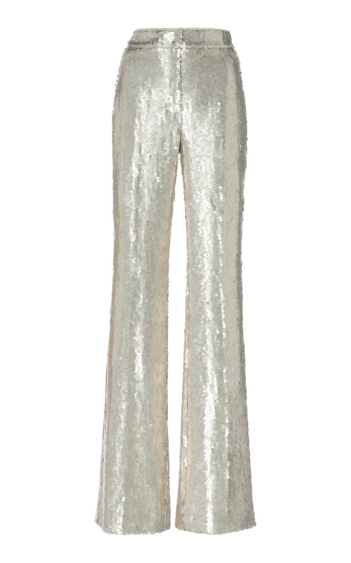 Moda Operandi Akris Farida Sequin-embellished Boot-leg Pants Size: 2