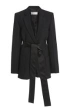 Moda Operandi Victoria Beckham Satin-trimmed Cady Tuxedo Jacket
