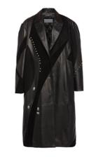 Alberta Ferretti Studded Leather And Suede Jacket