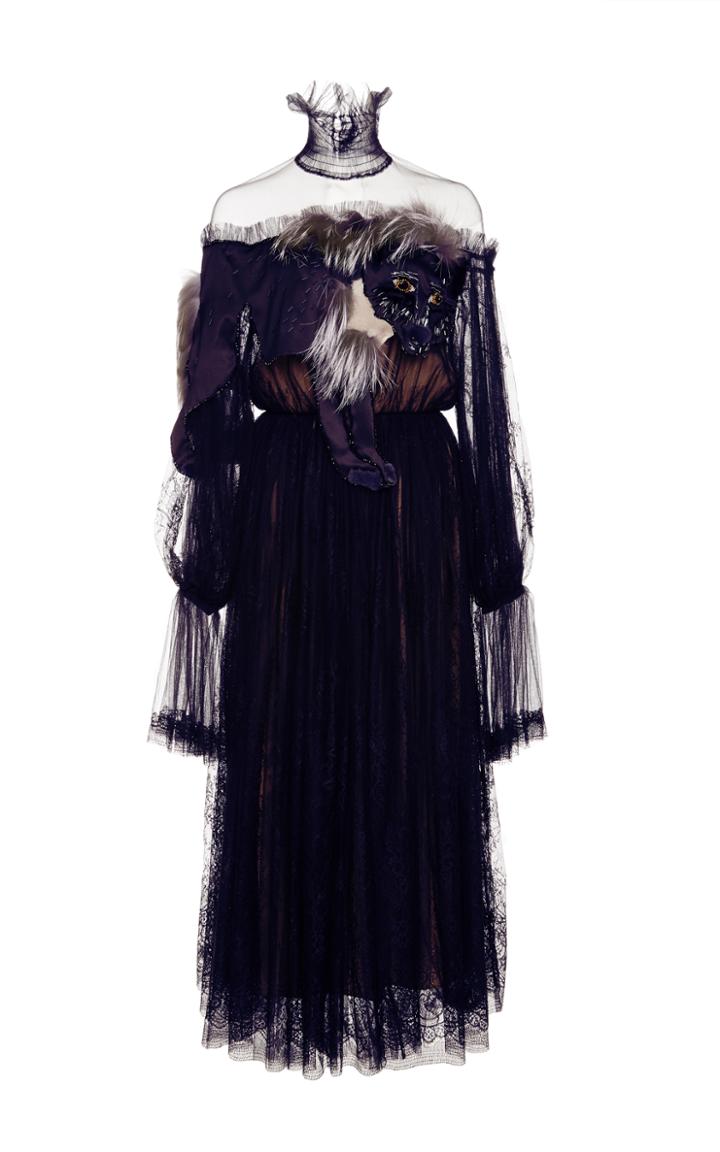 Alena Akhmadullina Embroidered Tulle And Lace Dress
