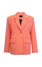 Lake Studio Tailored Single-breasted Crepe Blazer