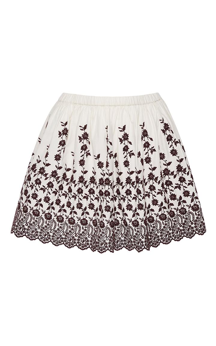 Ulla Johnson Daisy Floral Embroidered Isidora Skirt