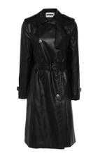 Apparis Lucia Vegan Leather Long Lined Coat