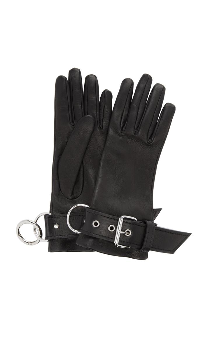 Balenciaga Fetish Silk-lined Leather Gloves